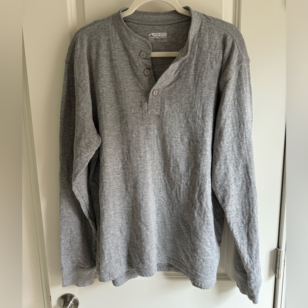 Mountain Khakis Gray Long Sleeve Tee